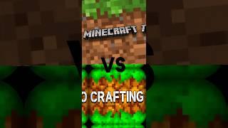 Minecraft  Vs crafting and building  #shorts #viral #youtubeshorts