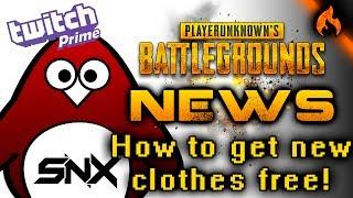 HOW TO GET NEW CLOTHES FOR FREE! (Twitch Prime) - PUBG NEWS