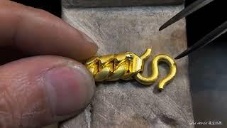 Wow That's a Unique 24K Golden Bracelet Making Process  #viral #trending #shortvideo