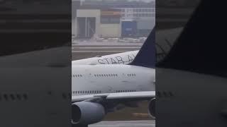 Due to flaps issue this A340 had to land fast #planes #airplane #trending #airbus #airport #shorts