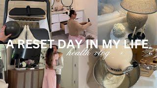 REALISTIC HEALTH VLOG: full reset day in my life before our wedding, deep cleaning + healthy habits