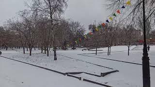 Winter in Zaporizhzhia 2024 Snow