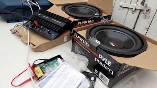 BASS TEST 2 X Sub 1000 watt with amp 1000 watt PLPW10D + PA-80D PYLE power Subwoofer amplifier