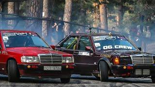 2 MB 190E TANDEM DRIFT #drift #mercedes #latviandrift