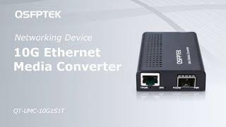 Unboxing Mini Unmanaged 10 Gigabit Ethernet Media Converter | QSFPTEK