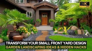 Transform Your Small Front Yard with These Garden Landscaping Ideas & Hidden Hacks Inside!