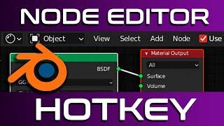 Горячие клавиши для редактора нод в blender 3d (node hotkey in blender) уроки blender