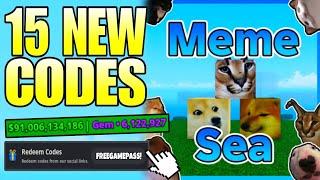 *NEW CODES* ALL WORKING CODES IN MEME SEA 2024 SEPTEMBER! ROBLOX MEME SEA CODES FOR GEMS AND MONEY