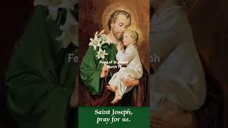 Feast of St.Joseph March 19th #shortsfeed #shorts #youtubeshorts #catholic #viralvideo #trending