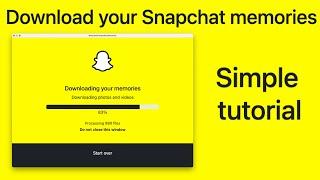 How to download all of your Snapchat memories | Simple tutorial