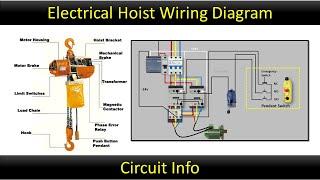 Electrical Hoist Wiring Diagram / Crane wiring / Overhead crane @CircuitInfo