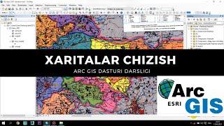 ARC GIS dasturi. Endi siz ham xarita chiza olasiz. Arc GISni 1 soatda 0 dan mukammal o`rganamiz.