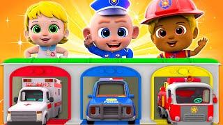 Fire Truck, Police Car, Ambulance  | Little Rescue Squad | More Nursery Rhymes & Baby Song