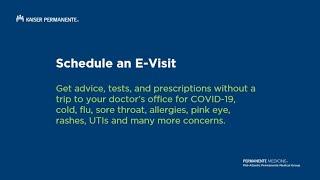 How to Schedule an E-Visit | Kaiser Permanente Mid-Atlantic