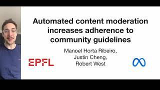 Automated Content Moderation Increases Adherence to Community Guidelines