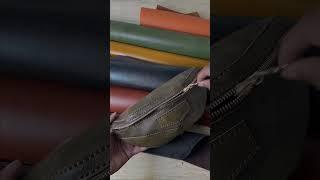 Christmas Crossbody Bag  - #diy #leatherworker #handmade #leather #art #leathershorts #satisfying