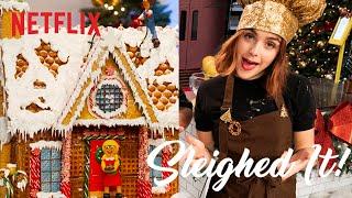 Let It Snow Cast Bakes a Gingerbread House | Sleighed It! | Full Episode | Netflix