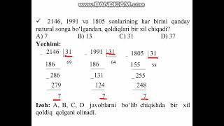 Matematika master yechimi (146)