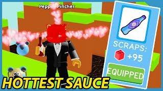 Buying the Hottest Hot Sauce in Roblox Hot Sauce Simulator