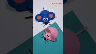 Origami Paper Rat | Paper toy #shorts #youtubeshorts #papercraft #youtubepartner @awecraft