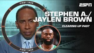 'Im looking forward to it!' - Stephen A. intends to CLEAR UP past with Jaylen Brown  | First Take