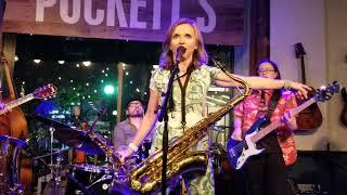 Pamela K Ward @ Puckett’s Nashville performing ‘Sweet Home Chicago,’ featuring double sax.