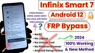 Infinix Smart 7 FRP Bypass Android 12 | Infinix Smart 7 X6517 FRP Bypass | X6515, X6516, X6517, FRP