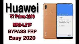 Huawei Y7 2019 DUB LX1 Frp Bypass 2020 Without Box Or Dongle  Fix Unlock the device to Continue