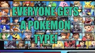 Giving ALL Smash Characters Pokemon Types! | Rief the Leaf