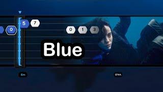 Billie Eilish - BLUE (EASY SLOW Guitar Tabs & chords Tutorial)