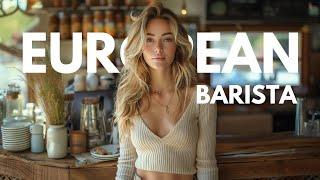 [4K] European Barista Girl | Ai Lookbook 19 | AI ART European Lookbook Model