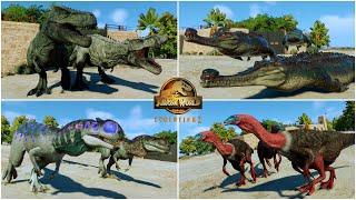 ALL 50 NEW DINOSAUR SPECIES, REPTILES and PREHISTORIC ANIMALS INTRO in DESERT | JWE2 MODS