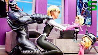 Spider-Gwen & Venom's FAMILY LIFE.. Fortnite Movie