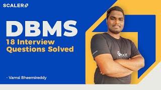 DBMS Interview Questions and Answers Solved Step by Step | Database Management System Tutorial