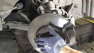 Nissan Primera P12 - Замена передних ступичных подшипников - Replacement of front wheel bearings.