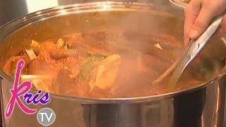 Kris TV: Kris cooks her specialty Kare-Kare