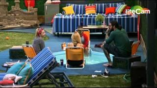 Liztin joke around with Julia and James 8/12 BB17