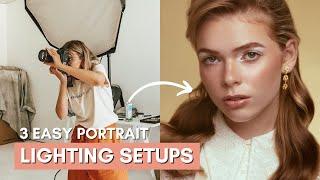 3 Easy Portrait Lighting Setups for Small Spaces [Studio Lighting Setups for Beginners]