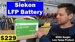 Lead is Dead! $229 LFP Siekon 12V 100Ah w/ 150A BMS and Low Temp Charging?!