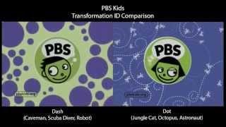 PBS Kids - Transformation ID Comparison (Dash vs. Dot)