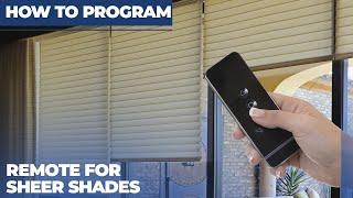 How to Program the Remote for Sheer Shades | SelectBlinds.com