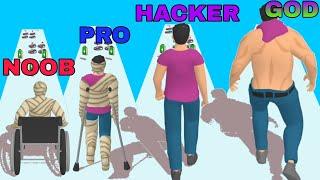 NOOB VS PRO VS HACKER VS GOD in Healthy Runner Biggest Update