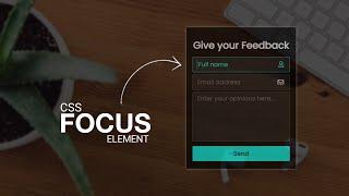 Transparent - Feedback Form Design in HTML & CSS | CSS Focus Element - Webkit Coding