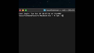 How to Check Node Js version on Macbook M1 #shorts #nodejs