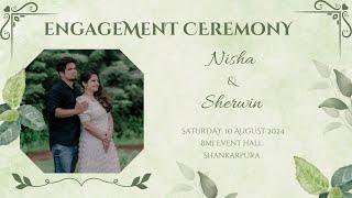 Engagement Ceremony of Nisha & Sherwin || 10-08-2024 || Live Streaming ||