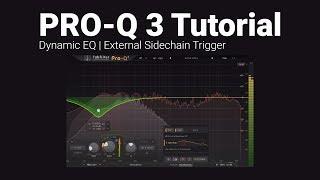 Pro-Q 3 Tutorial | External Sidechain Trigger for Dynamic EQ Nodes | Fabfilter