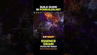 [POE 3.21] ESSENCE DRAIN OCCULTIST - CRUCIBLE - Poe Builds #shorts #pathofexile #crucible