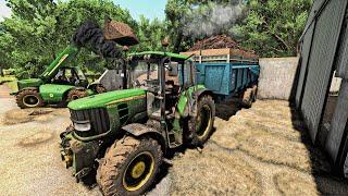 Working with John Deere 6430 at Plowing and Manure | Farming Simulator 25 Realistic