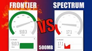 Frontier Fiber VS Spectrum Cable Internet REAL CUSTOMER SPEED TEST