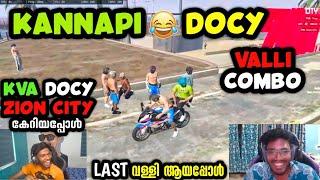 KANNAPI ️ DOCY VALLI COMBO  KVA DOCY ZION CITY കേറിയപ്പോൾ LAST വള്ളി ആയപ്പോൾ | TVA